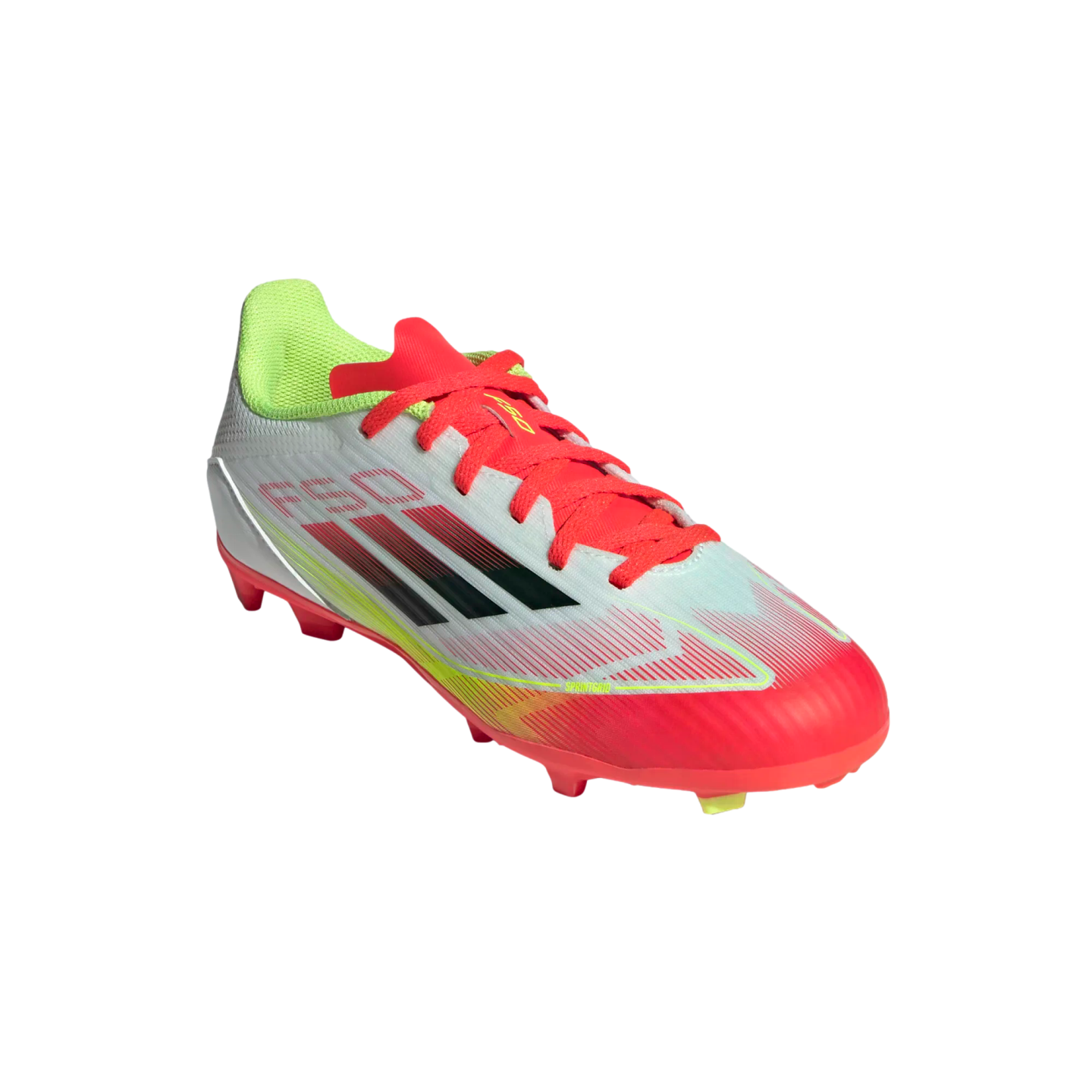 (ADID-IE3747) Chaussures de football pour jeunes Adidas F50 League pour terrain sec [FTWWHT/CBLACK/SYELLO] (Lancement le 16/01/25)