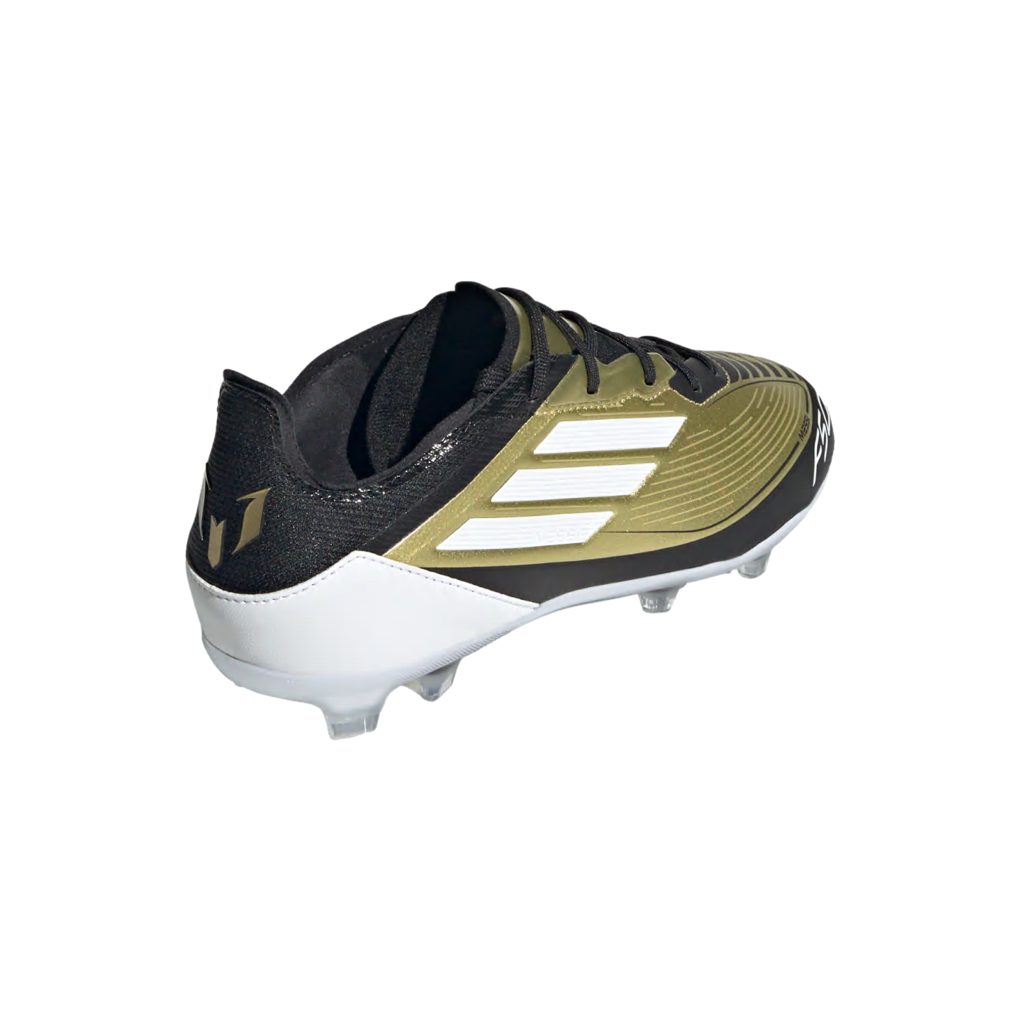 (ADID-IF6917) Zapatos para terreno firme Adidas F50 Pro Messi para jóvenes [GOLDMT,FTWWHT,CBLACK] (Lanzamiento 20/06/24)