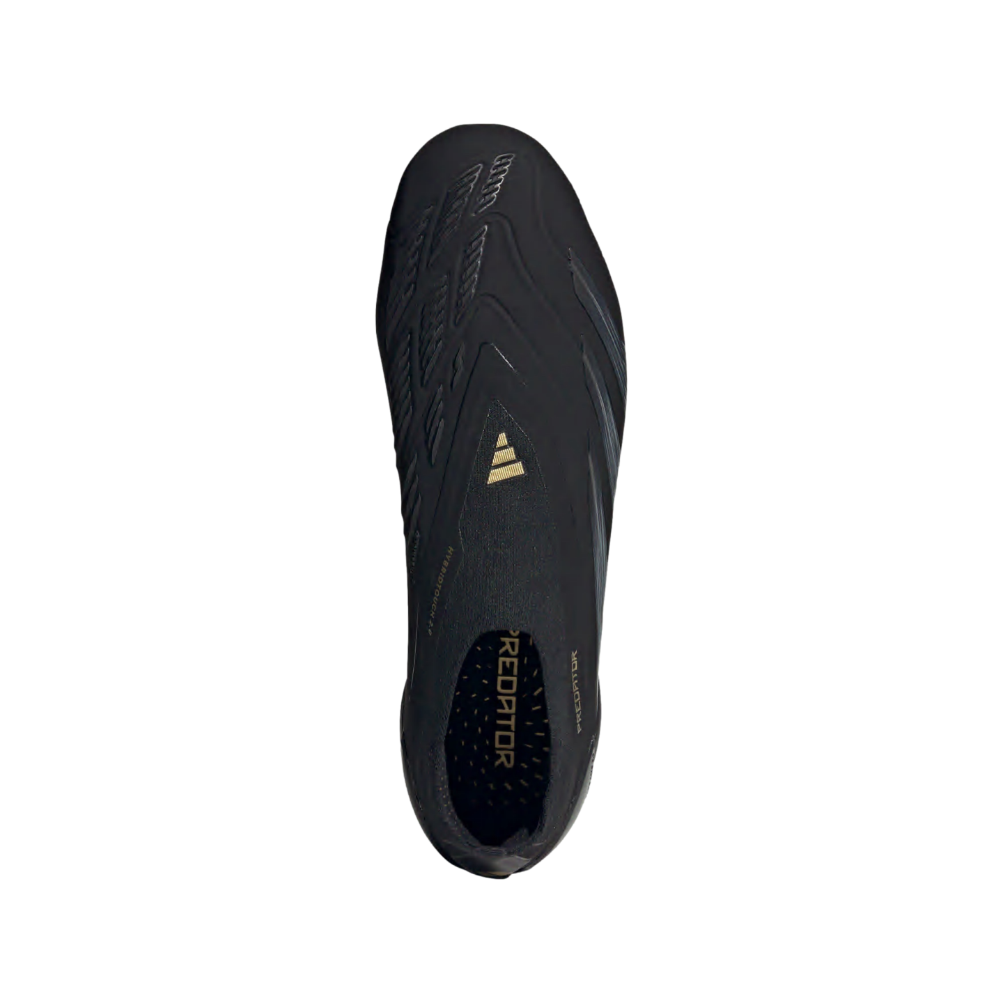 (ADID-IF8860) Zapatos para terreno firme sin cordones Adidas Predator Elite [CBLACK,CARBON,GOLDMT] ​​(Lanzamiento 24/6/24)