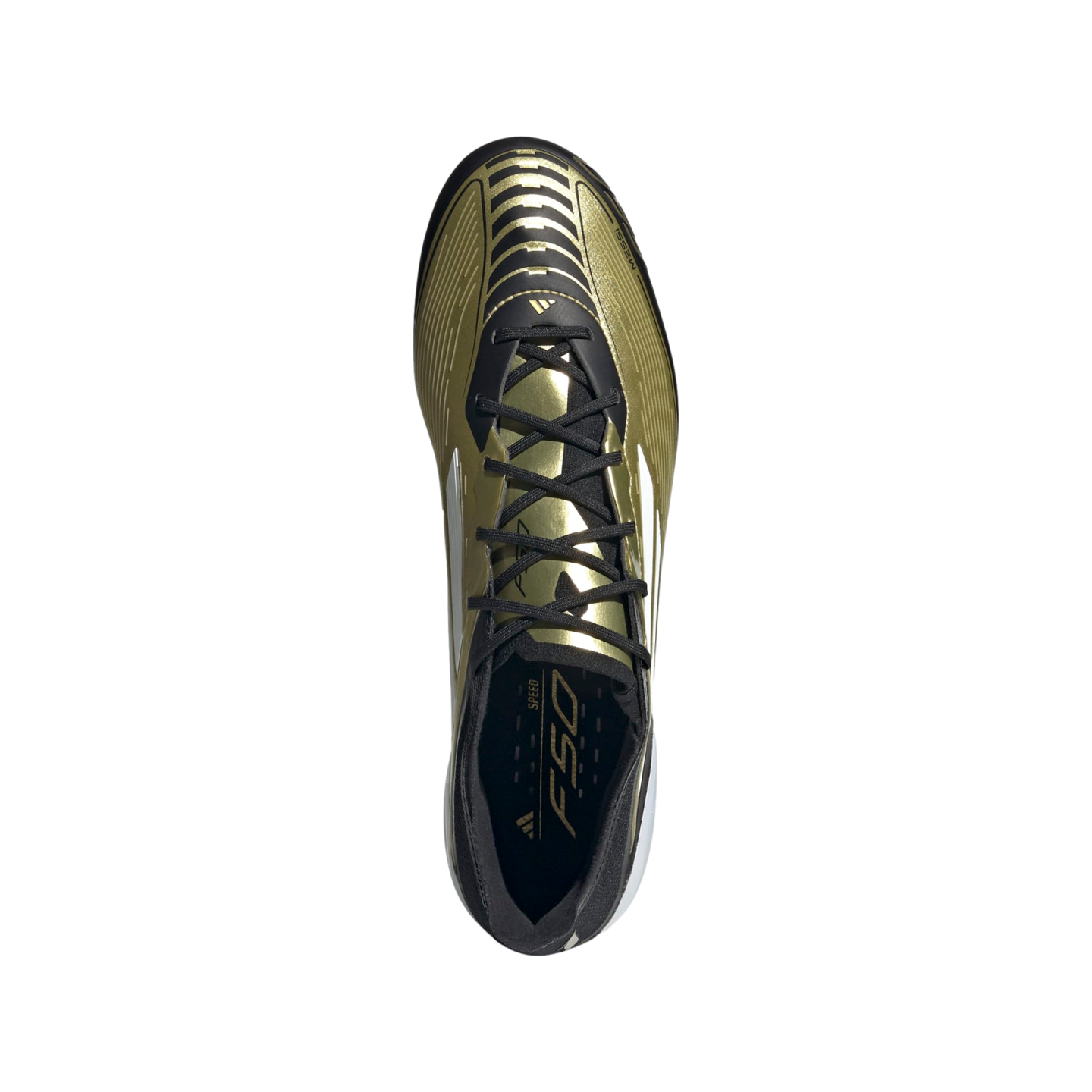 (ADID-IG6717) Zapatos para terreno firme Adidas F50 Elite Messi [GOLDMT,FTWWHT,CBLACK] (Lanzamiento 20/06/24)