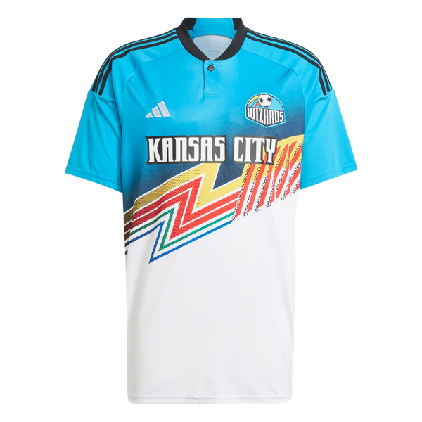 Adidas Sporting Kansas City 2024 Third Jersey Soccer IN4287 White Adidas Sporting Kansas City 2024 Third Jersey Soccer IN4287 White