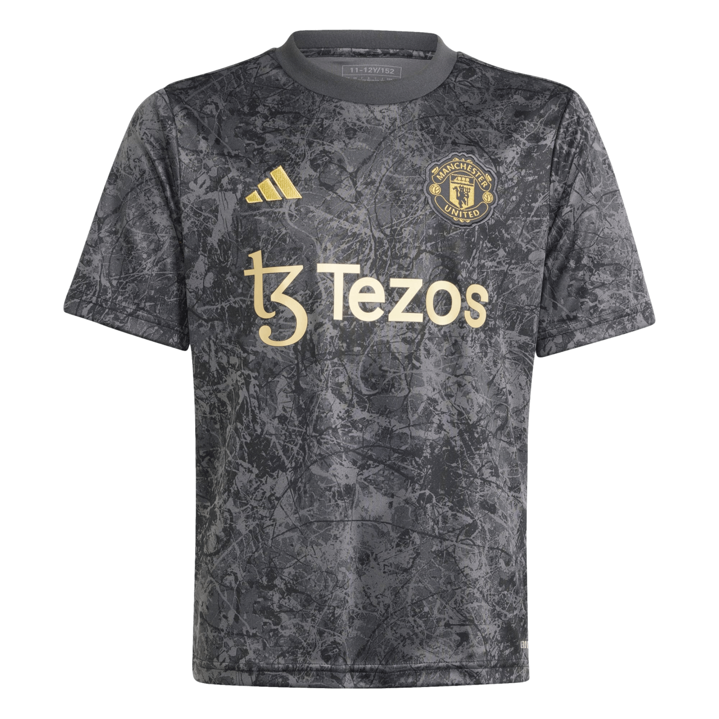 Camiseta de prepartido juvenil Adidas Manchester United Stone Roses