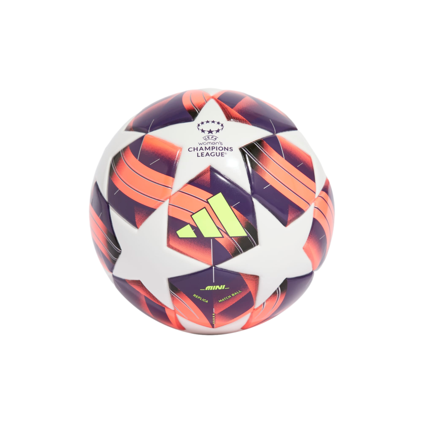 (ADID-IX4049) Mini balón de habilidades Adidas para mujer de la UEFA Champions League [BLANCO, AURBLA, TURBO, SILVMT] (Lanzamiento 19/7/24)