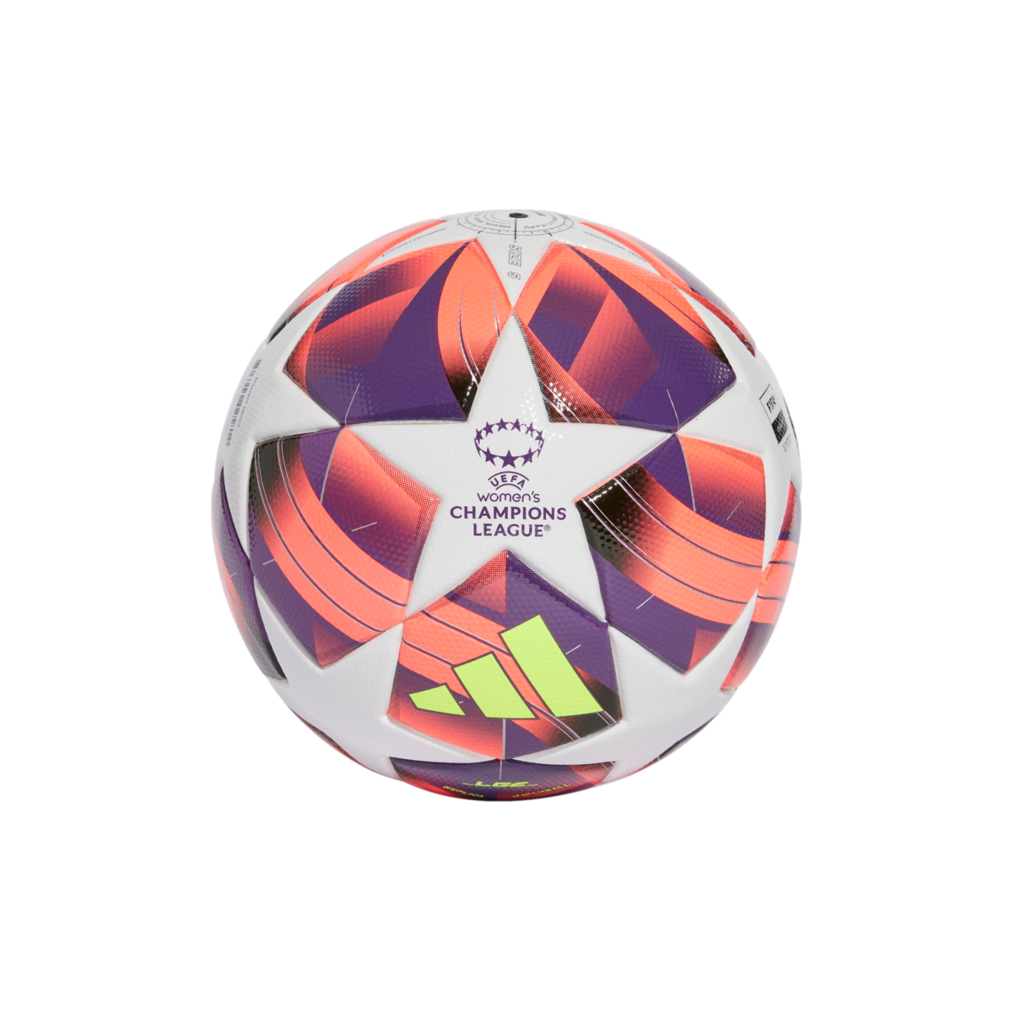 (ADID-IX4050) Balón de la liga UCL para mujer Adidas [BLANCO, AURBLA, TURBO, SILVMT] (Lanzamiento 19/7/24)