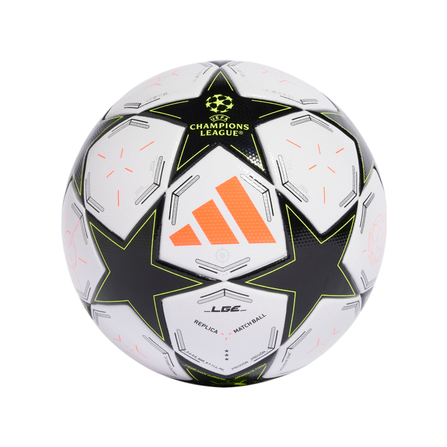 (ADID-IX4060) Balón de la liga Adidas UCL [BLANCO, NEGRO, PLAMET, TMSOYE] (Lanzamiento 19/7/24)