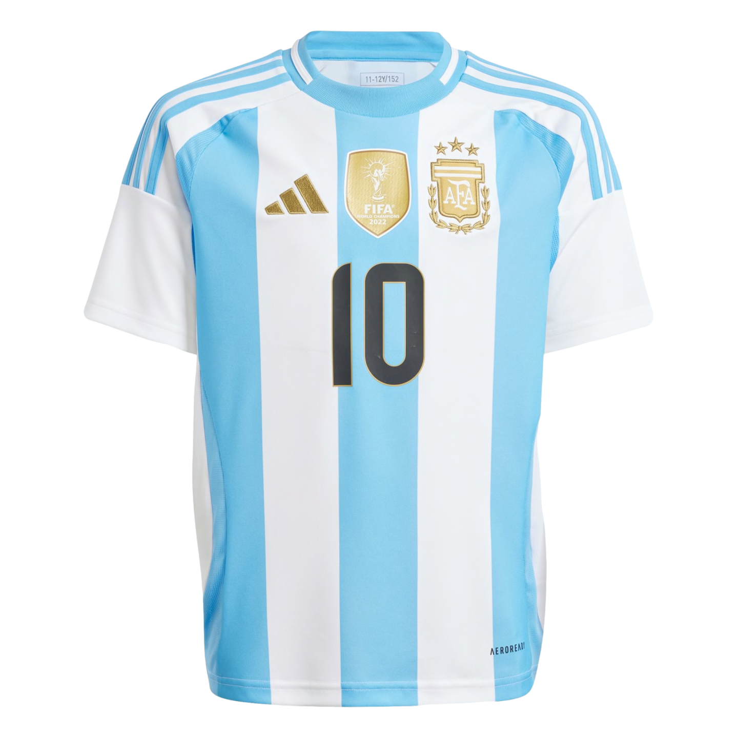 Adidas Argentina 2024 Messi Youth Home Jersy Soccer IX7794 Blue