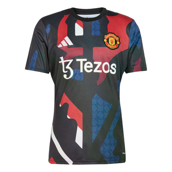 Adidas Manchester United Pre-Match Jersey Soccer JD7147 Black