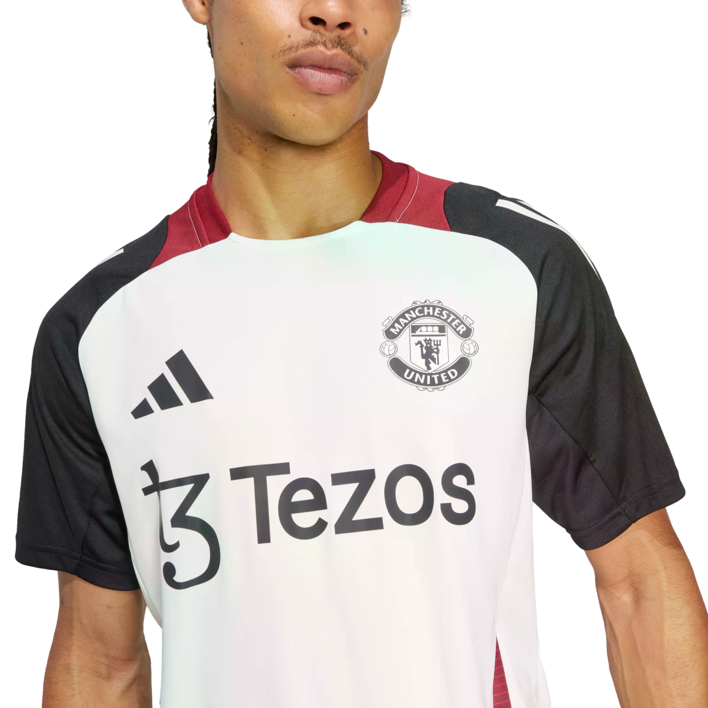 Adidas Manchester United Tiro 24 Training Jersey Soccer JE3726 White