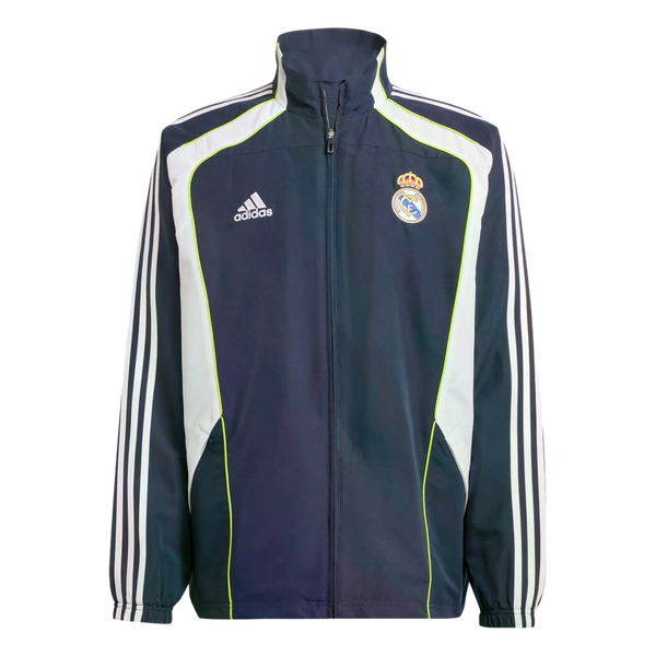 Adidas Real Madrid UBP Track Top Jacket Soccer JF2575 Navy Blue Adidas Real Madrid UBP Track Top Jacket Soccer JF2575 Navy Blue