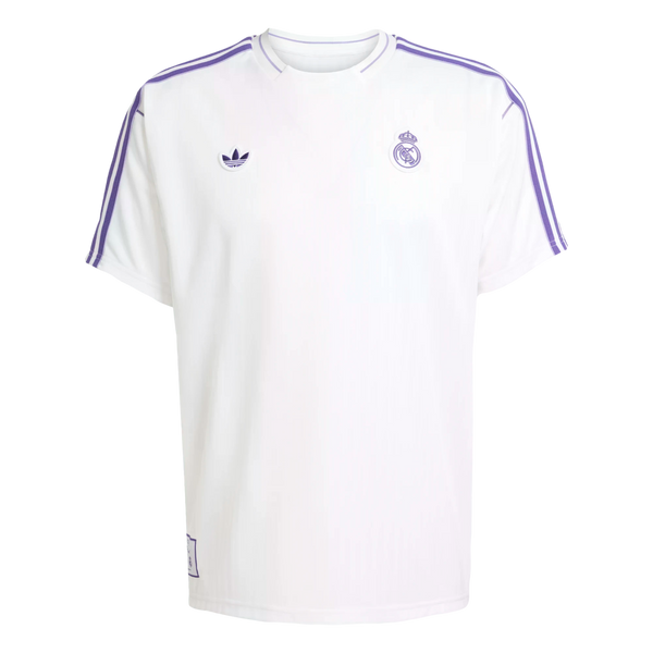 Adidas Real Madrid Icon Jersey Soccer JF2581 White Adidas Real Madrid Icon Jersey Soccer JF2581 White