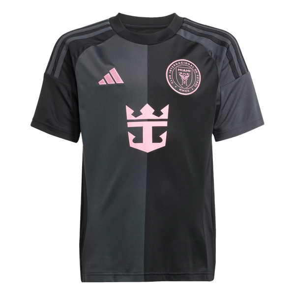 Adidas Inter Miami 25/26 Youth Away Jersey Soccer JI9123 Black