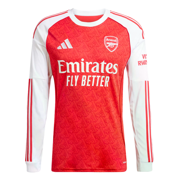 PUMA Arsenal FC 長袖ユニフォーム レッド ホワイト Adidas Arsenal 25/26 Long Sleeve Home Jersey Soccer JI9536 Red