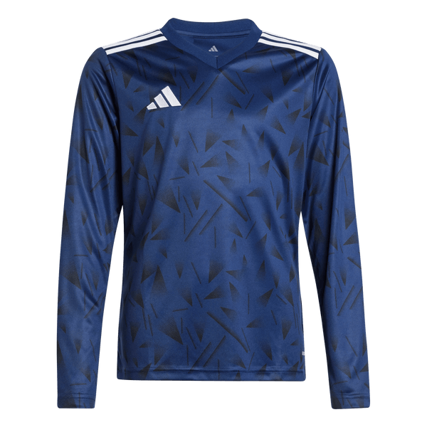 adidas Youth Team Icon 25 Long Sleeve Jersey - Navy Blue
