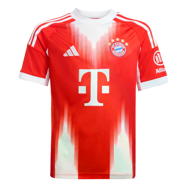 Adidas Bayern Munich 25/26 Youth Home Jersey Soccer JN8525 Red