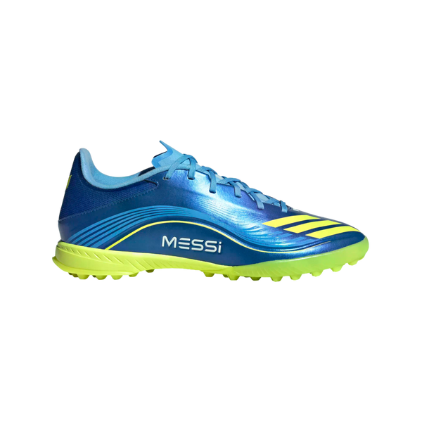 adidas Electric Blue Soccer Shoes with Neon Yellow Accents adidas F50 Elite Laceless Firm Ground - Lucid Ray Blue/Team  main image 3