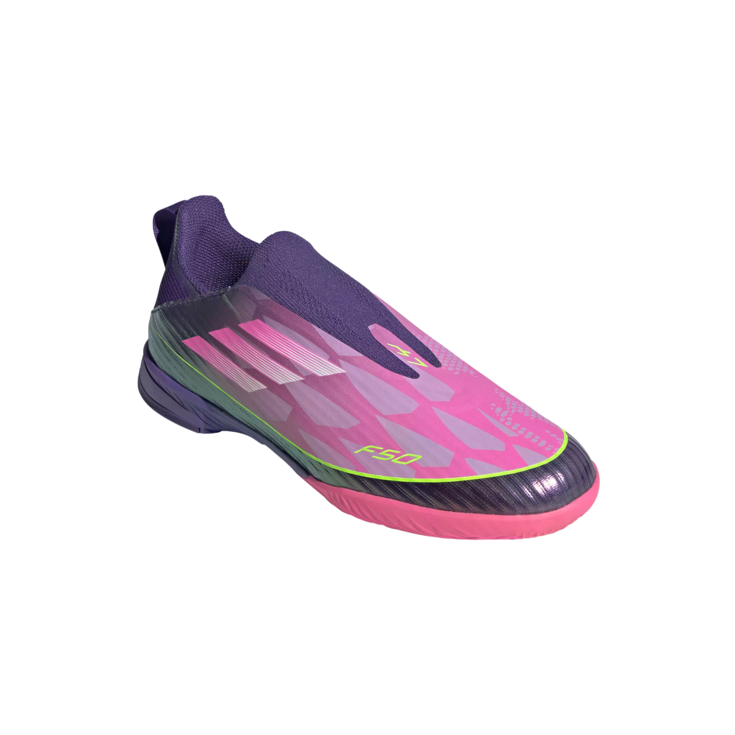 Adidas F50 League Laceless Lamine Yamal Youth Indoor Shoes JQ9756