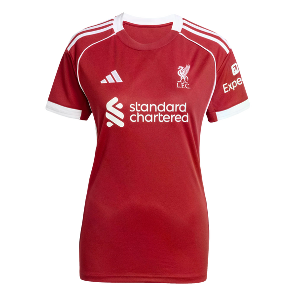 Adidas Liverpool 25/26 Womens Home Jersey Soccer JV6435 Red