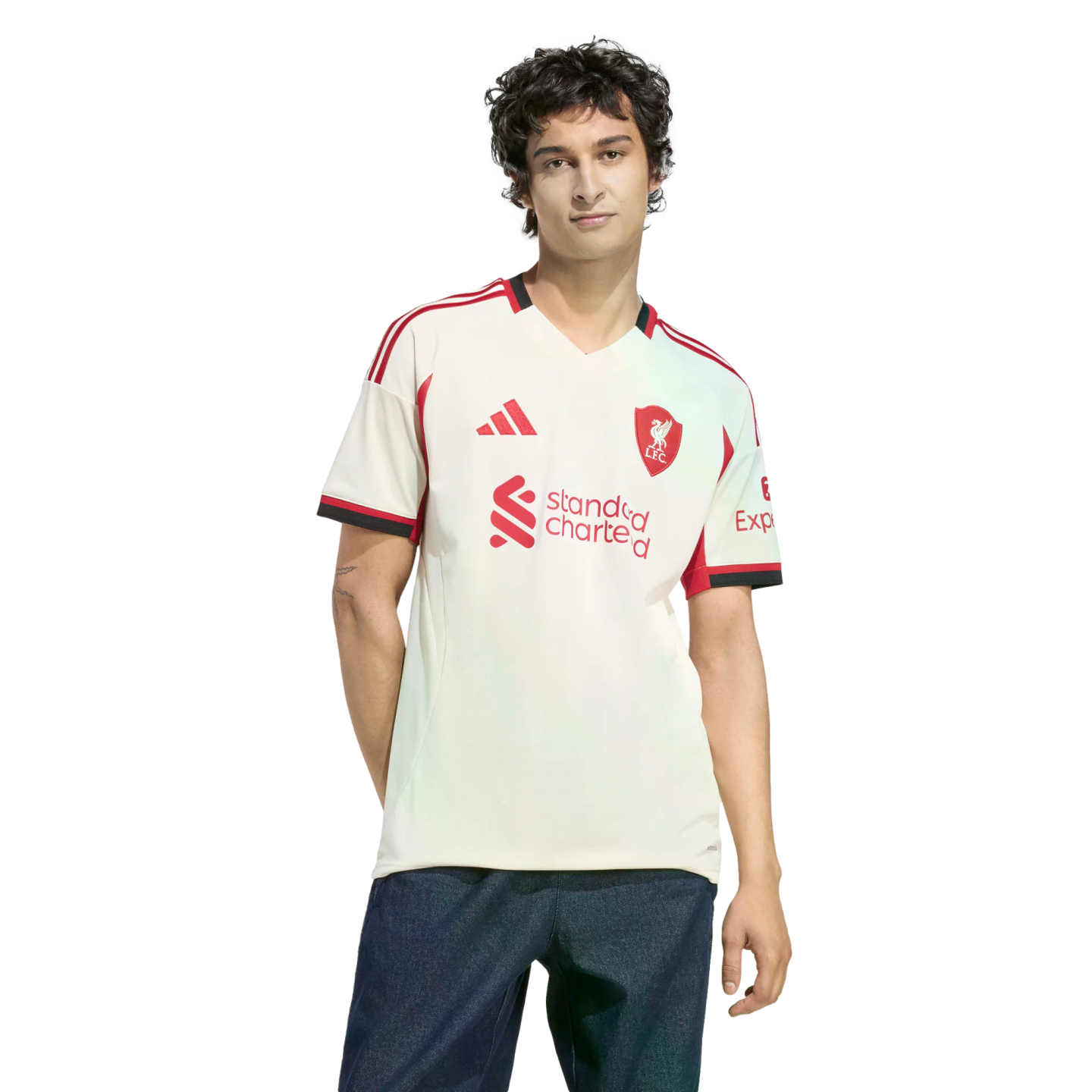 Adidas Liverpool 25/26 Away Jersey Soccer JV6487 White