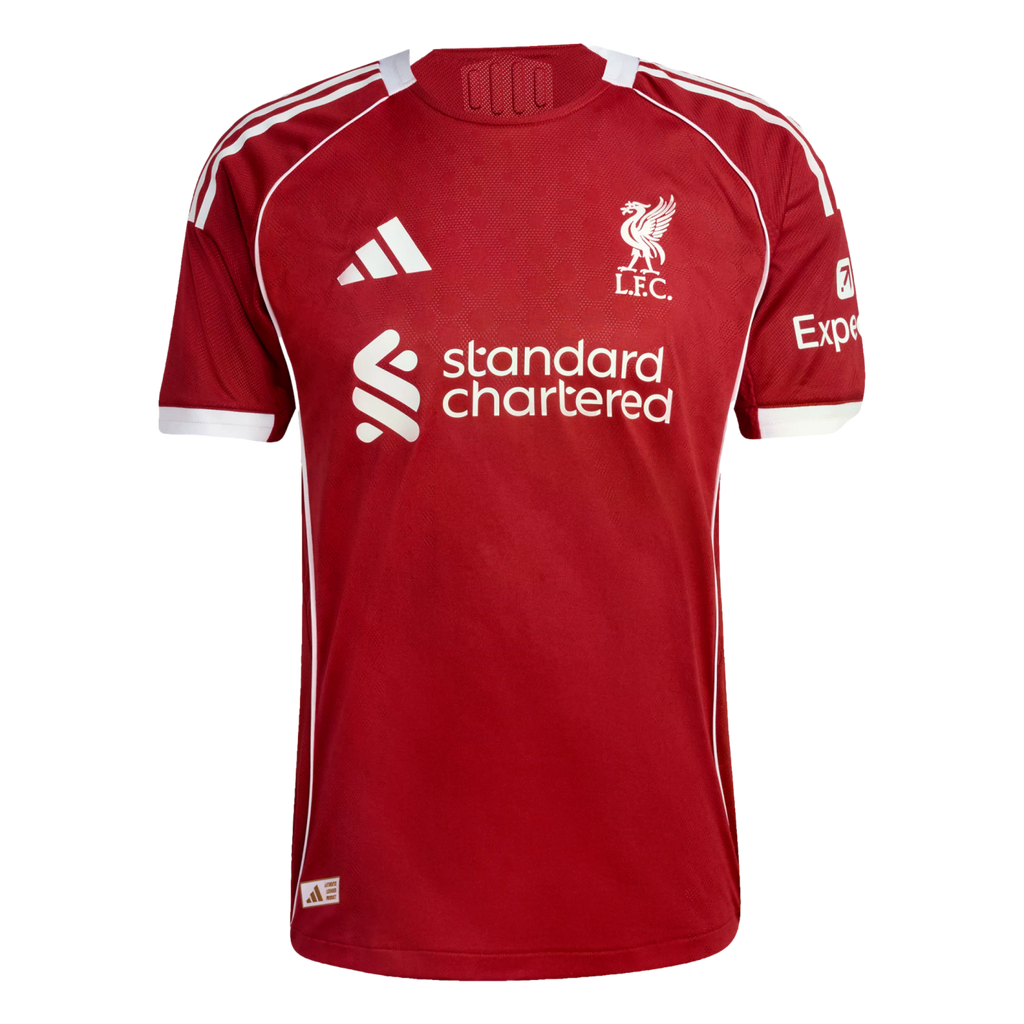 Adidas Liverpool 25/26 Authentic Home Jersey Soccer JY4237 Red
