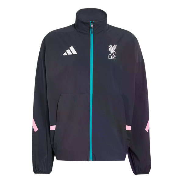 Adidas Liverpool ZNE Anthem Jacket Soccer JZ0138 Black Adidas Liverpool ZNE Anthem Jacket Soccer JZ0138 Black