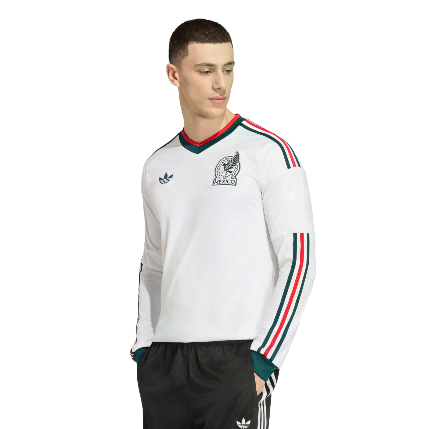 Mexico 2026 Long Sleeve Away Jersey Soccer JZ2821 White