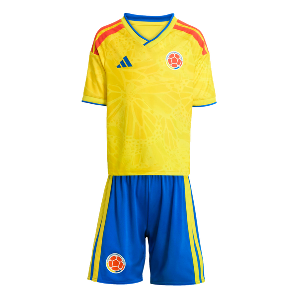 Adidas Colombia 2026 Toddler Home Mini Kit Soccer JZ8790 Yellow