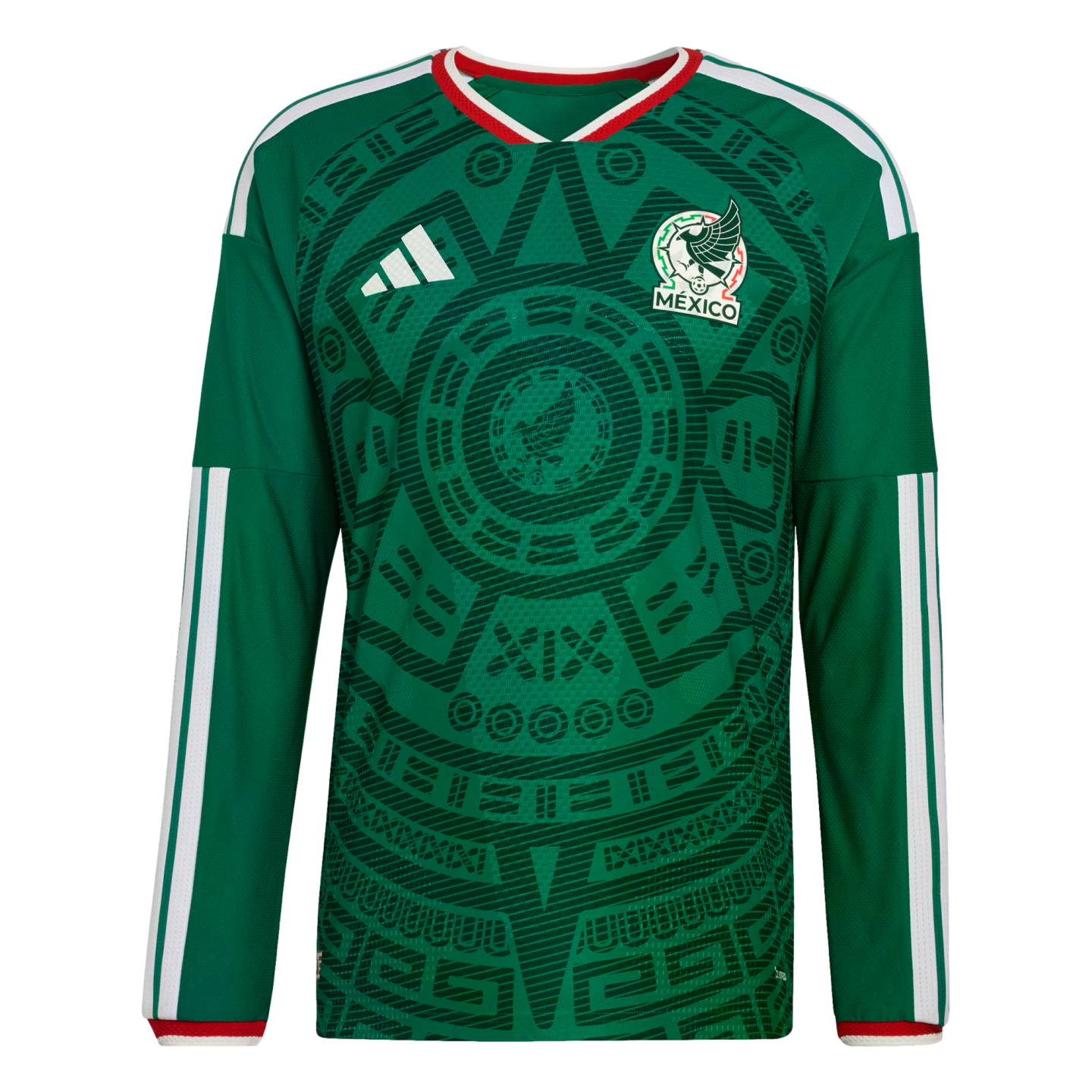 Adidas Mexico 2026 Authentic Long Sleeve Home Jersey