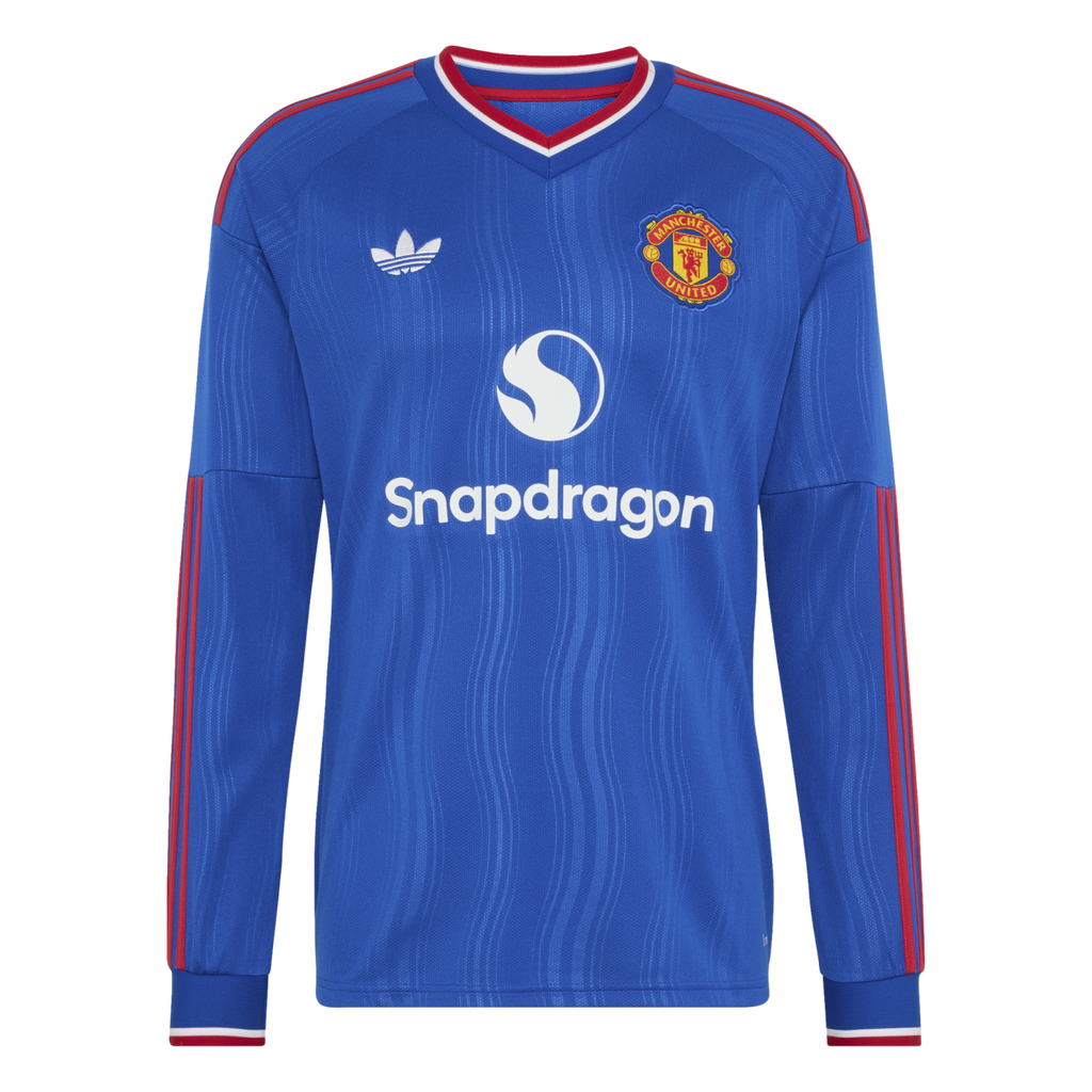  Manchester United ユニフォーム ブルー L Manchester United 26/27 Long Sleeve Away Jersey Soccer KB5555 Blue