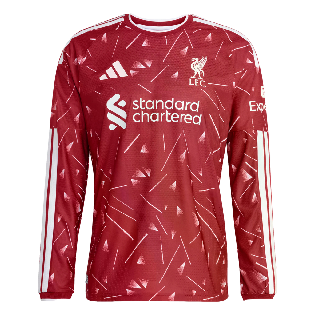  Liverpool FC 長袖シャツ Liverpool 26/27 Authentic Long Sleeve Home Jersey Soccer KB8251 Red
