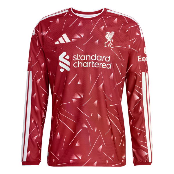 Liverpool 26/27 Authentic Long Sleeve Home Jersey Soccer KB8251 Red