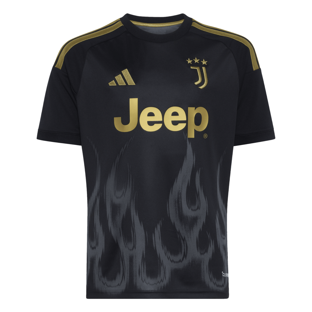 極美品 Juventus ブッフォン  ユニフォーム ブラック Juventus 26/27 Youth Third Jersey Soccer KB8844 Black