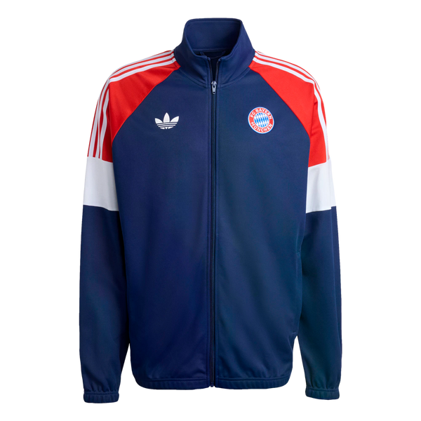 Adidas Bayern Munich Lifestyler Track Top Jacket Soccer KC7796 Blue