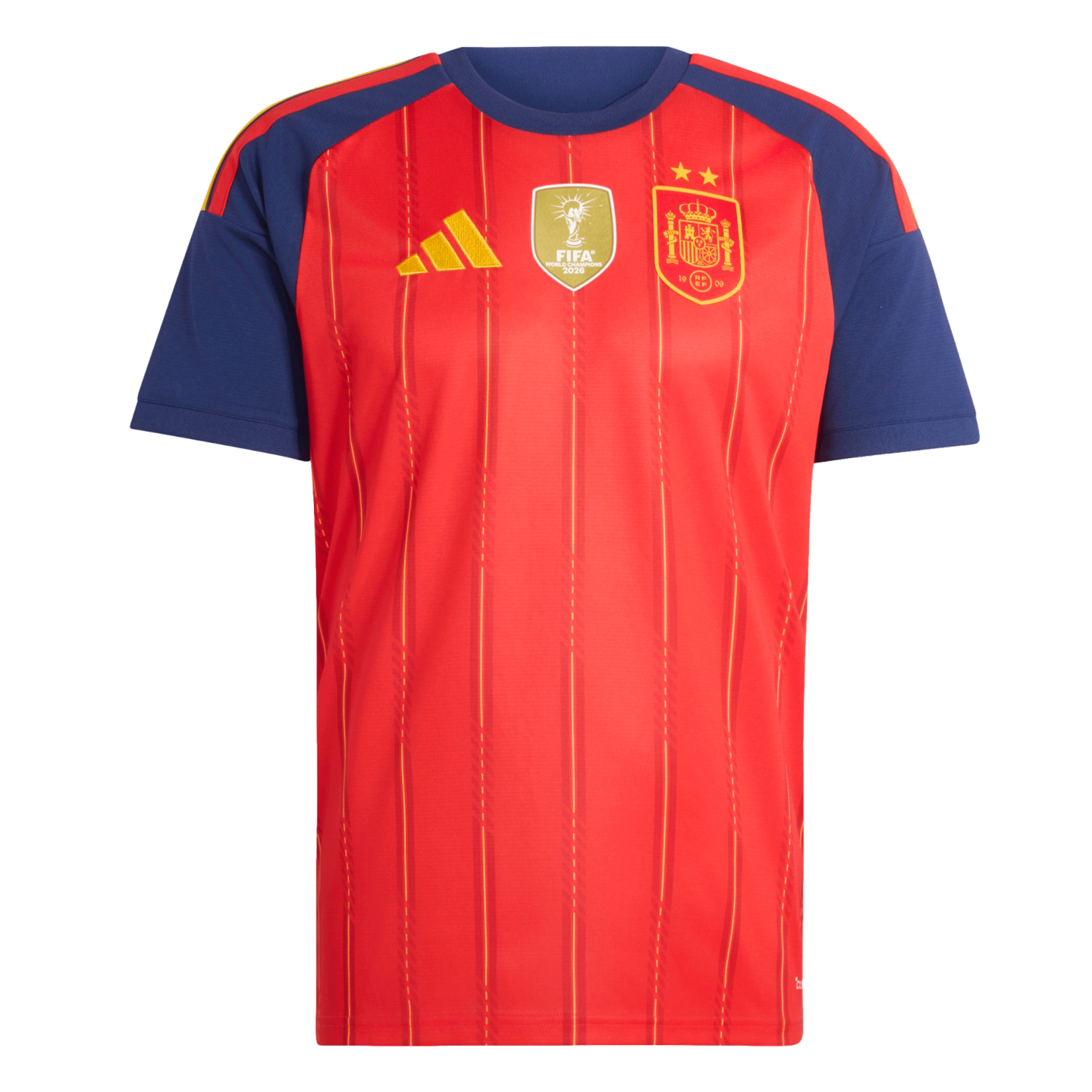 Adidas Spain 2026 2-Star Champions Home Jersey