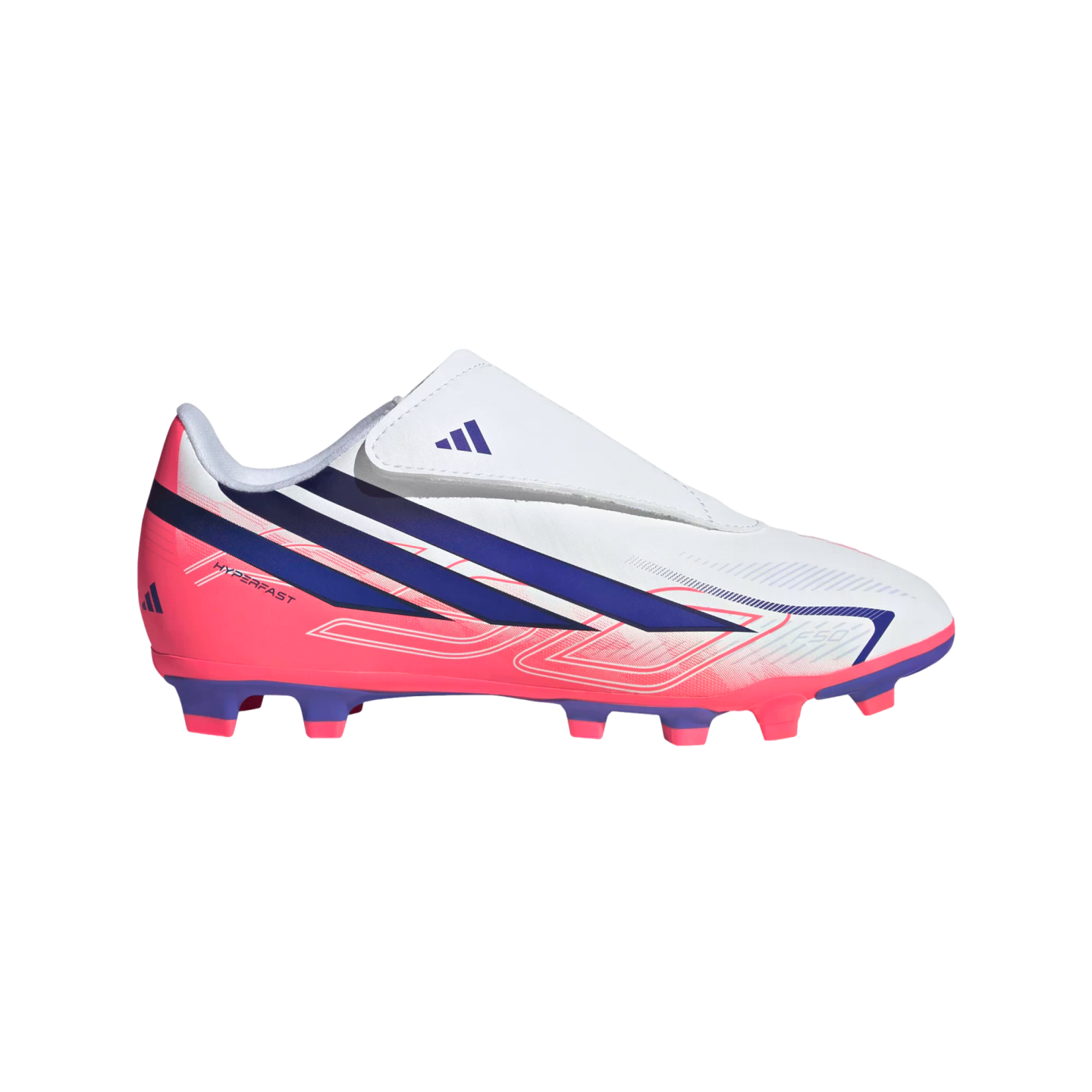 Adidas F50 Hyperfast Club Velcro Youth Firm Ground Cleats