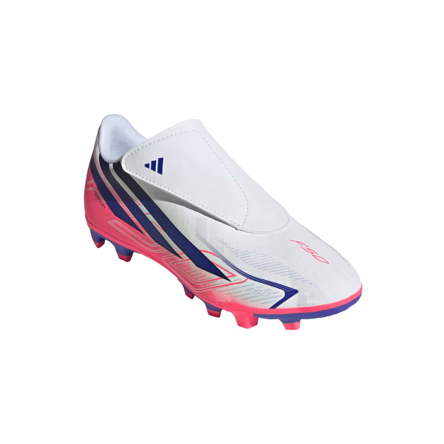 Adidas F50 Hyperfast Club Velcro Youth Firm Ground Cleats