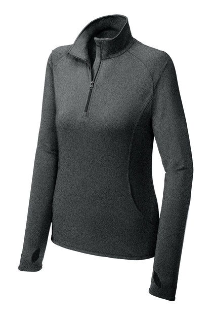 Sport Tek Sportwick Stretch Women's 1/4-Zip - Grey