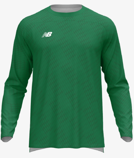 (NWBL-YT35625-GRN) New Balance Custom Net Long Sleeve Youth Goalkeeper Jersey - Green