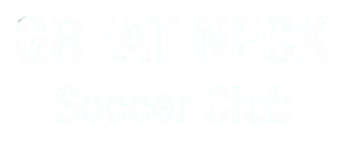 White text logo reading "GREAT NECK" in all-caps above "Soccer Club" in title case.
