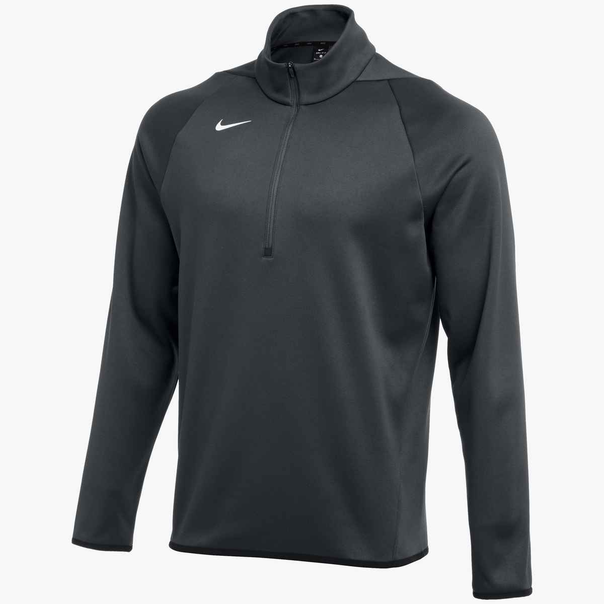 (NIKE-CN9492-060) Nike Therma Long Sleeve 1/4 Zip Training Top - Anthracite