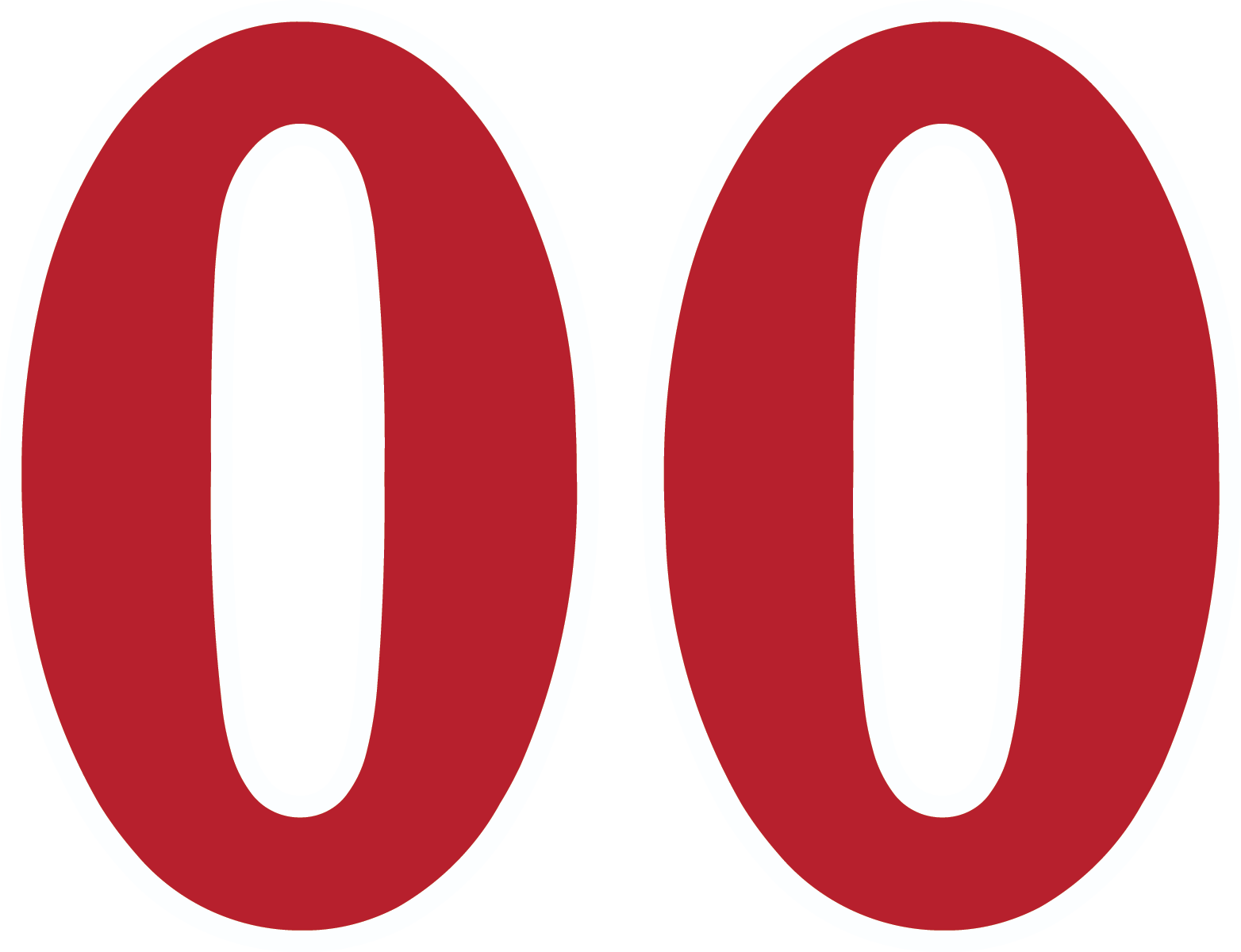 Polonia Custom Numbers 9in Red/White