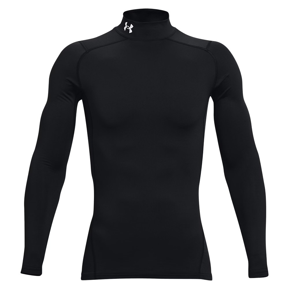 Under Armour Youth ColdGear® Mock Long Sleeve Compression Shirt - Black