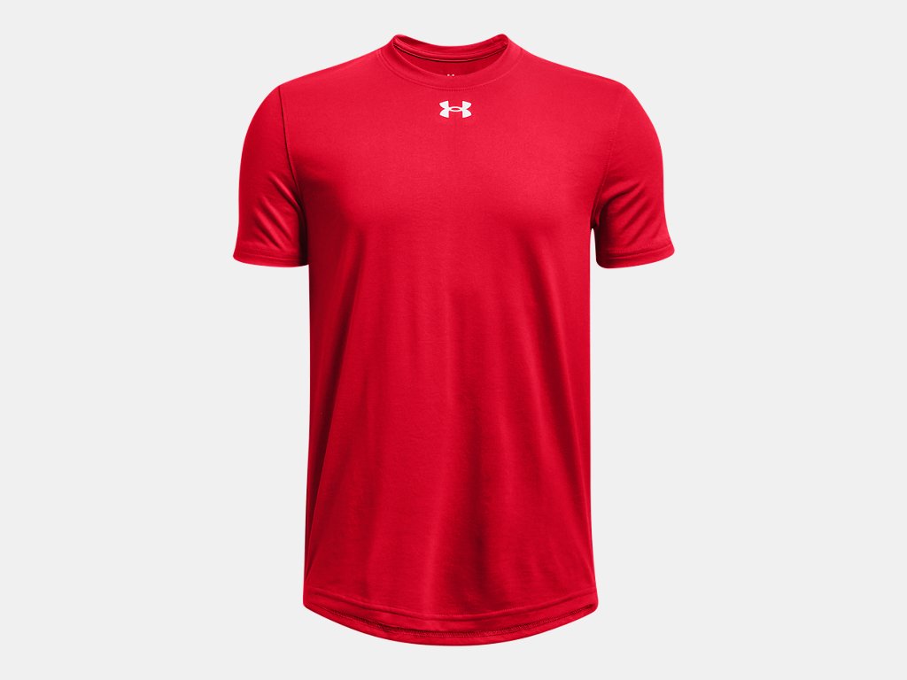 Under Armour Team Tech Youth Tee Soccer 1377487-600 Red