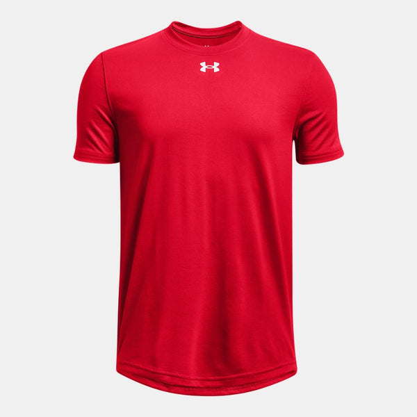 Under Armour Team Tech Youth Tee Soccer 1377487-600 Red