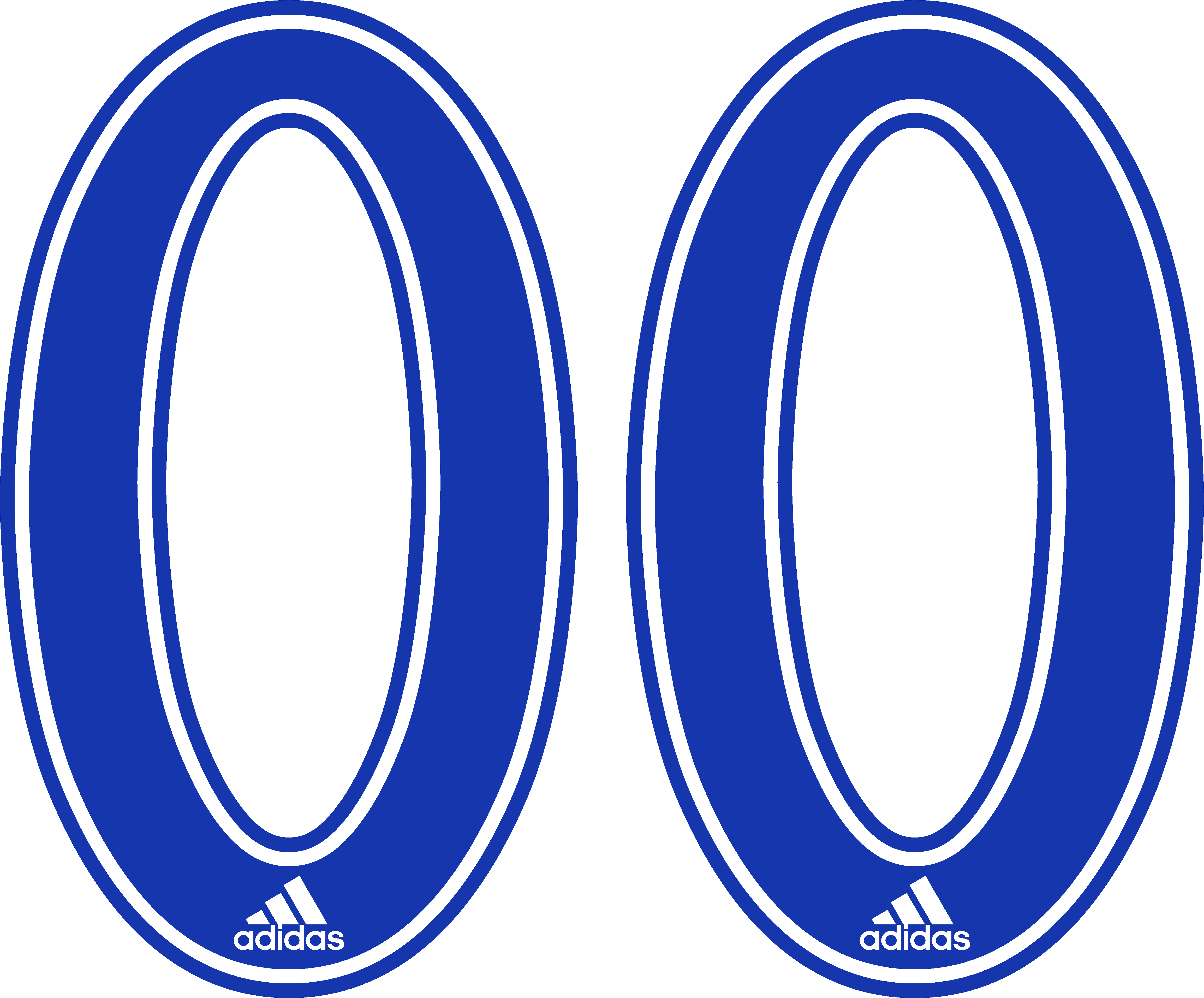 Team Sport Adidas 8-inch Number - Royal