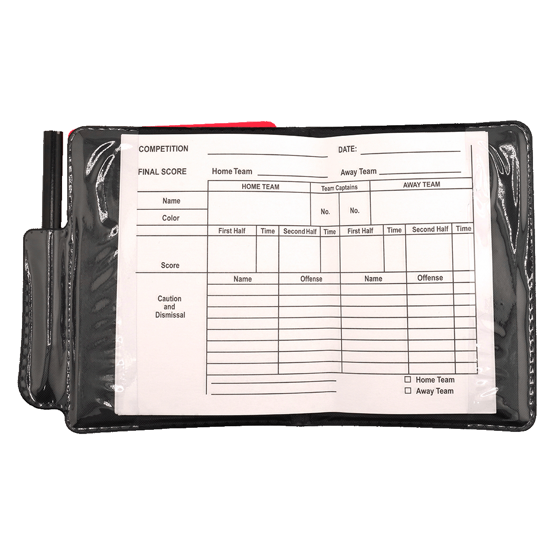 Portefeuille d'arbitre Soccer Post - Lot de 10