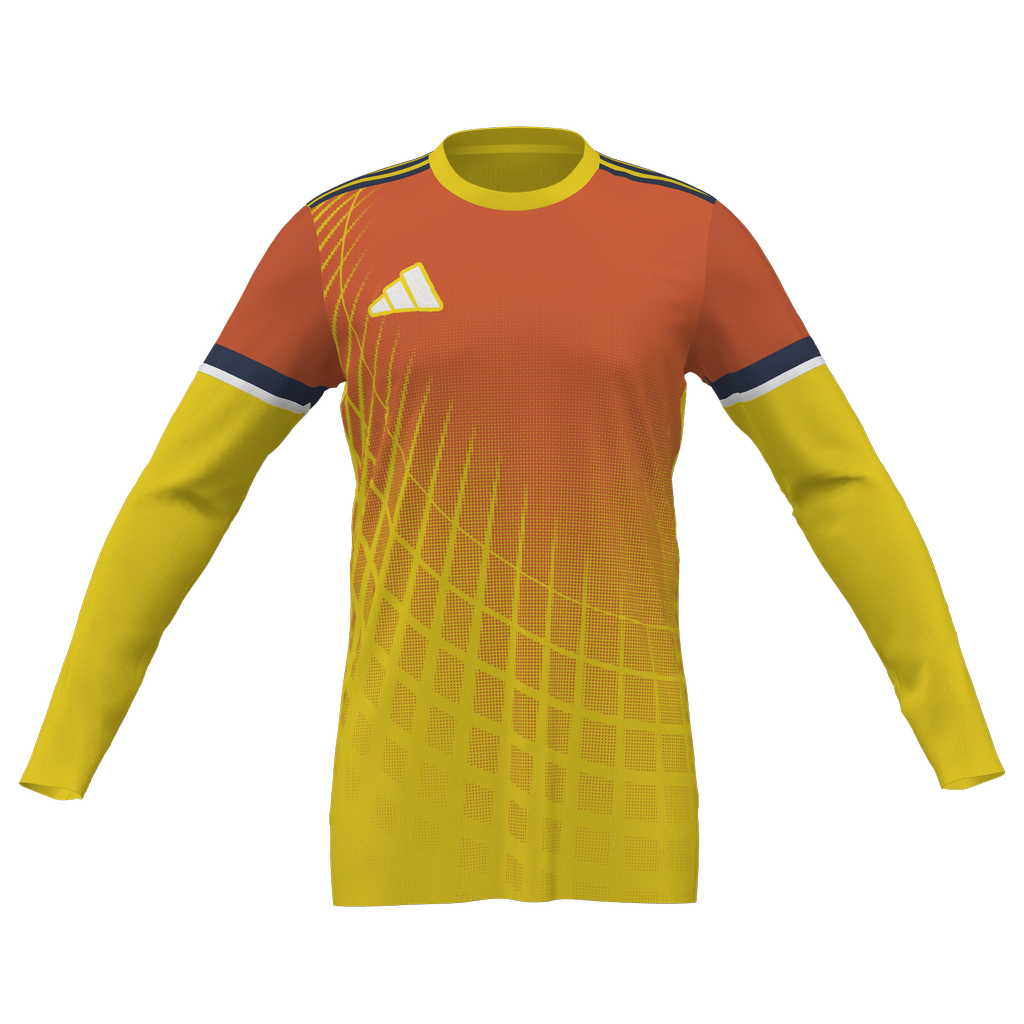 adidas Youth Squadra 25 GK Custom Jersey San Ramon FC- Ylw/Org