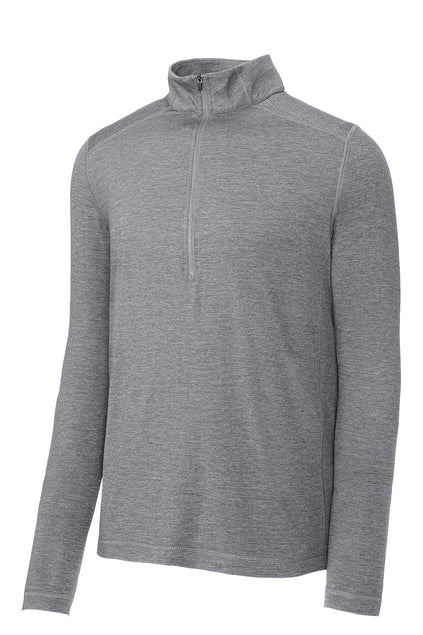 Sport Tek Adult Exchange 1.5 Long Sleeve 1/2-Zip - Grey Heather