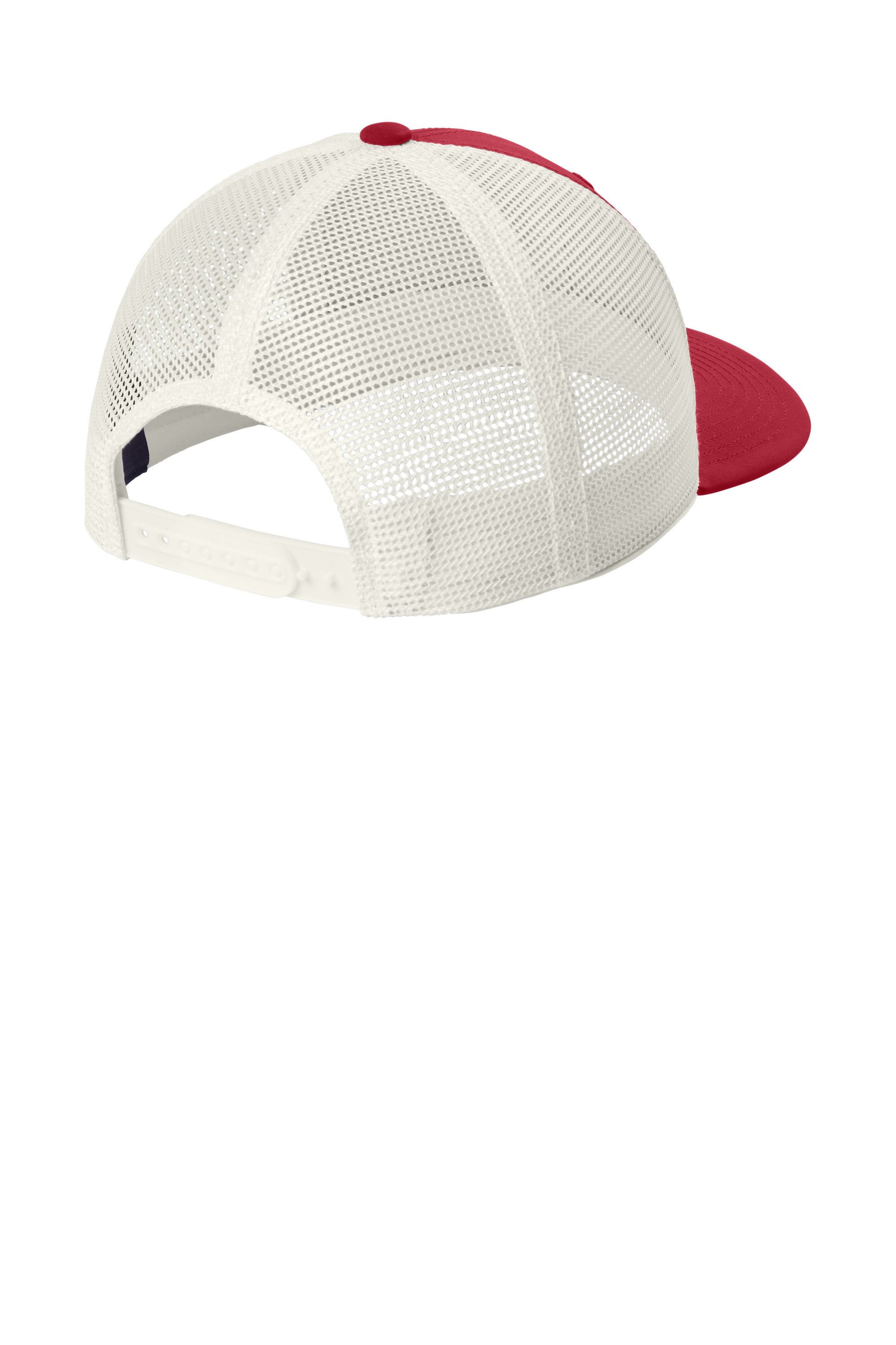 Sport-Tek Club Trucker Cap- STC46 - Red/White