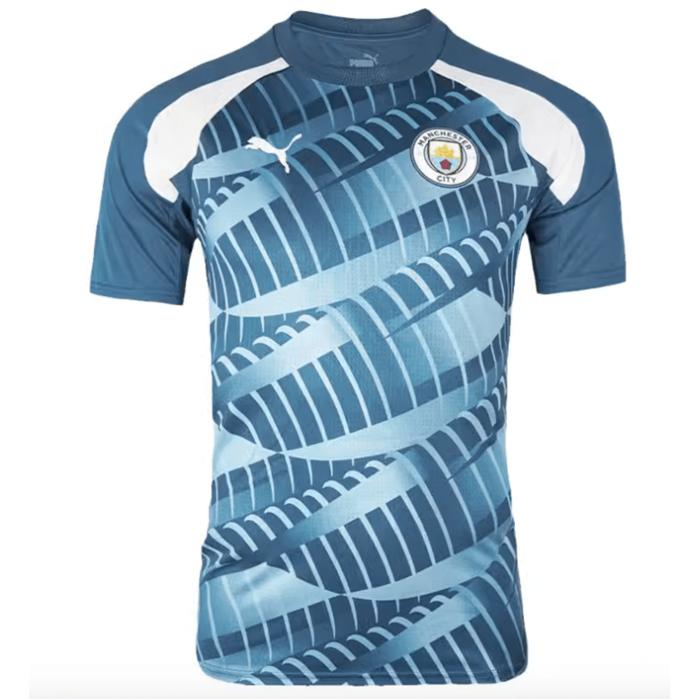 Camiseta prepartido del Manchester City de Puma