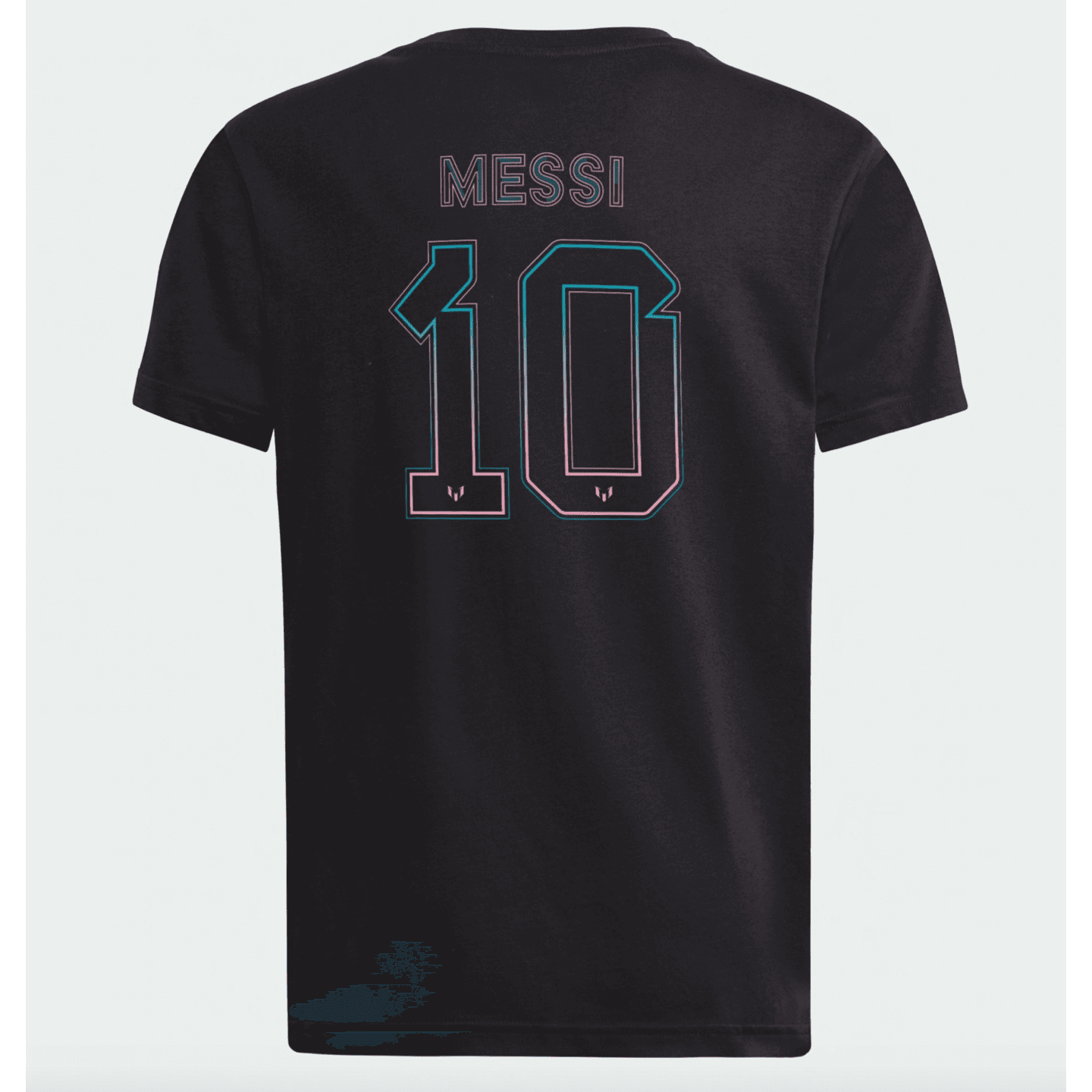 Camiseta juvenil Adidas Messi con nombre y número de Miami